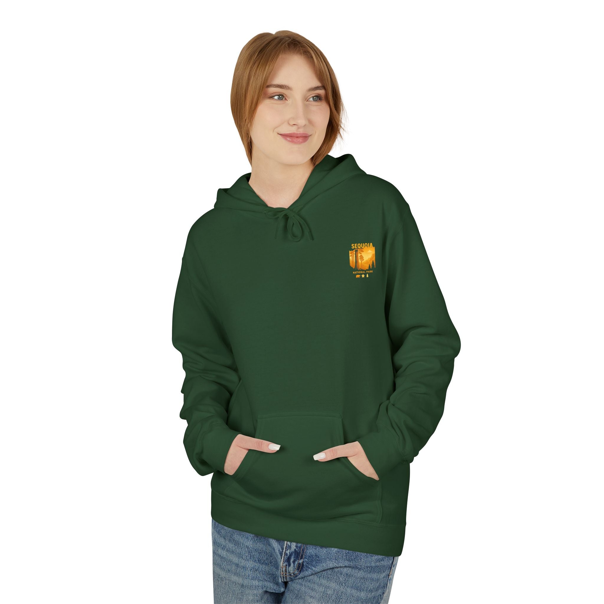 Sequoia National Park Vintage Poster Hoodie | Forest Landscape Sweatshirt