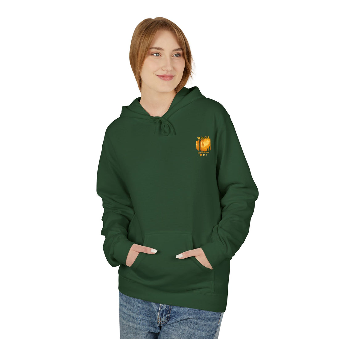 Sequoia National Park Vintage Poster Hoodie | Forest Landscape Sweatshirt