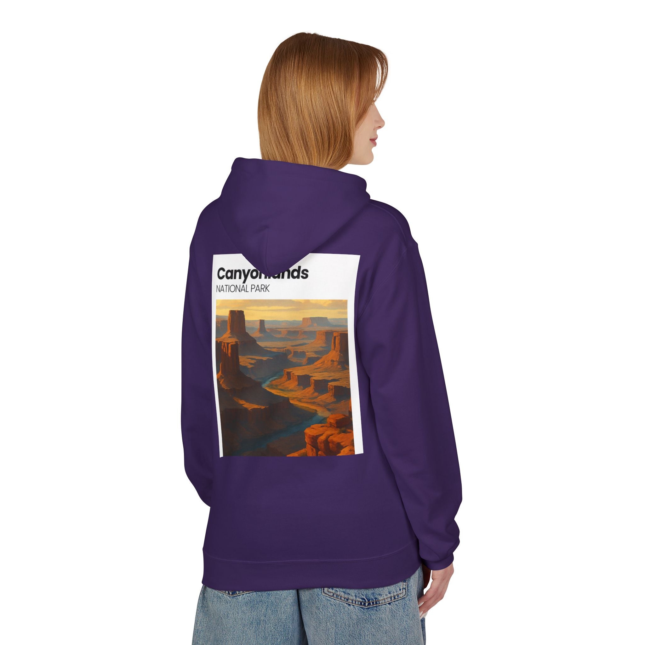 Canyonlands National Park landscape Hoodie | Retro desert canyon art