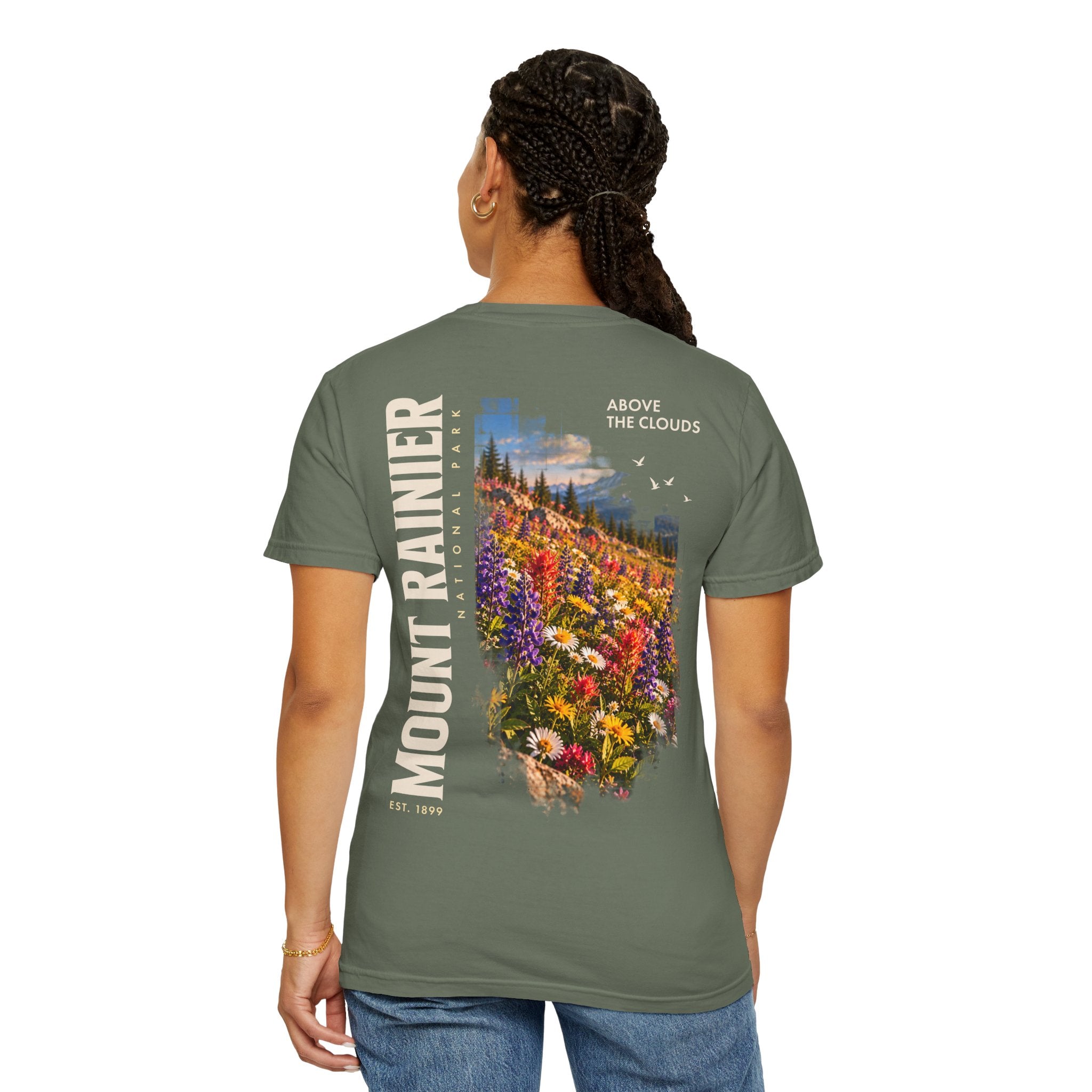 Mount Rainier National Park – Wildflower Meadow Graphic T-Shirt