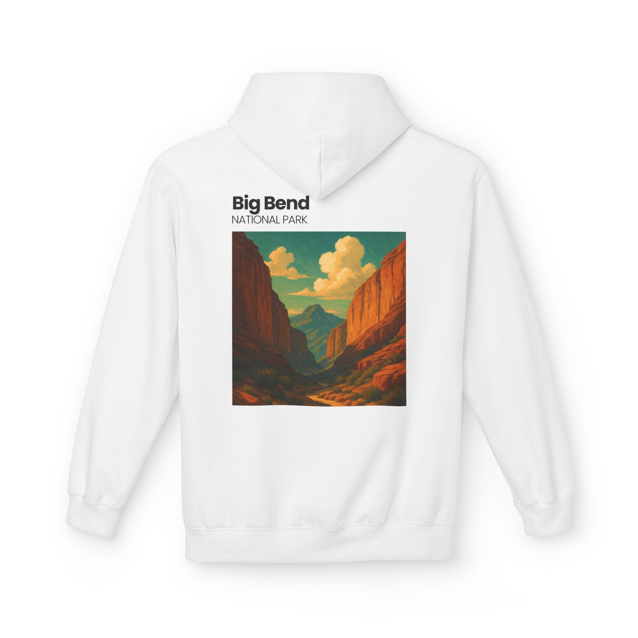 Big Bend National Park Hoodie | Vintage Canyon Landscape Print