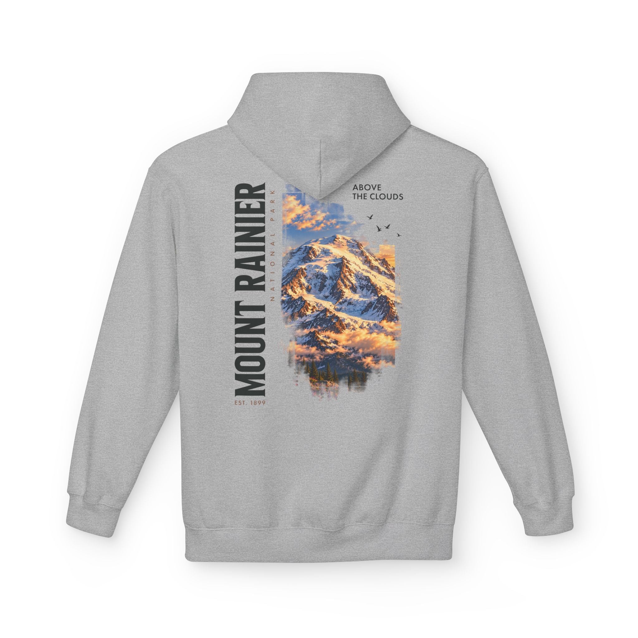 Mount Rainier National Park – Rainier Peak Graphic Hoodie