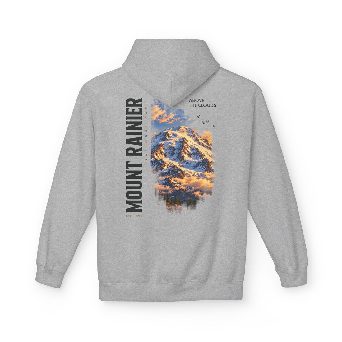 Mount Rainier National Park – Rainier Peak Graphic Hoodie