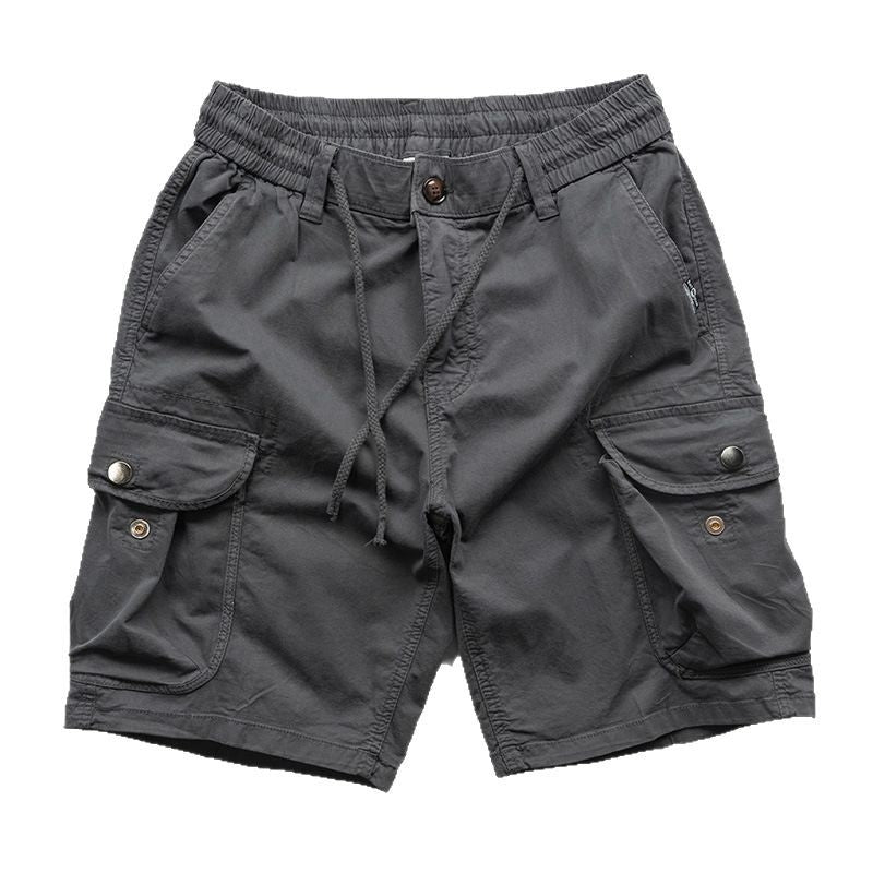 Summer Multi-pocket Workwear Shorts For Men