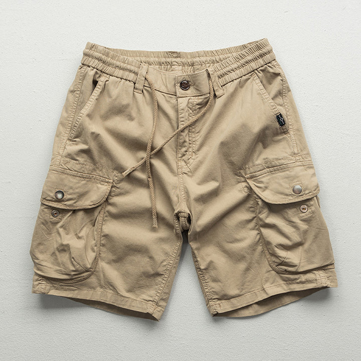Summer Multi-pocket Workwear Shorts For Men