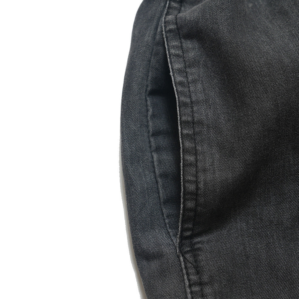 Patch Decoration Denim Shorts For Men