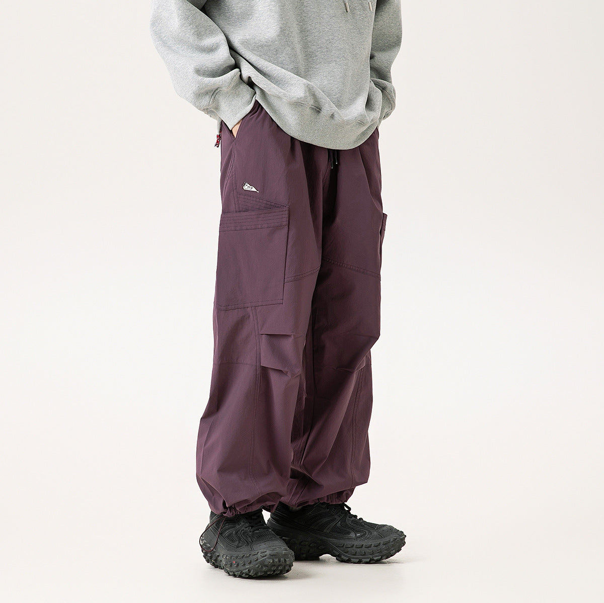 American Retro Parachute Soldier Pants Men