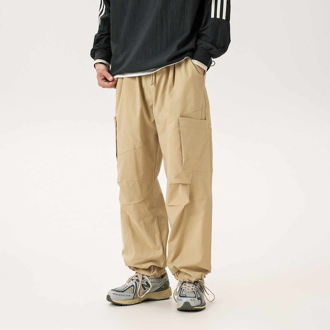 American Retro Parachute Soldier Pants Men