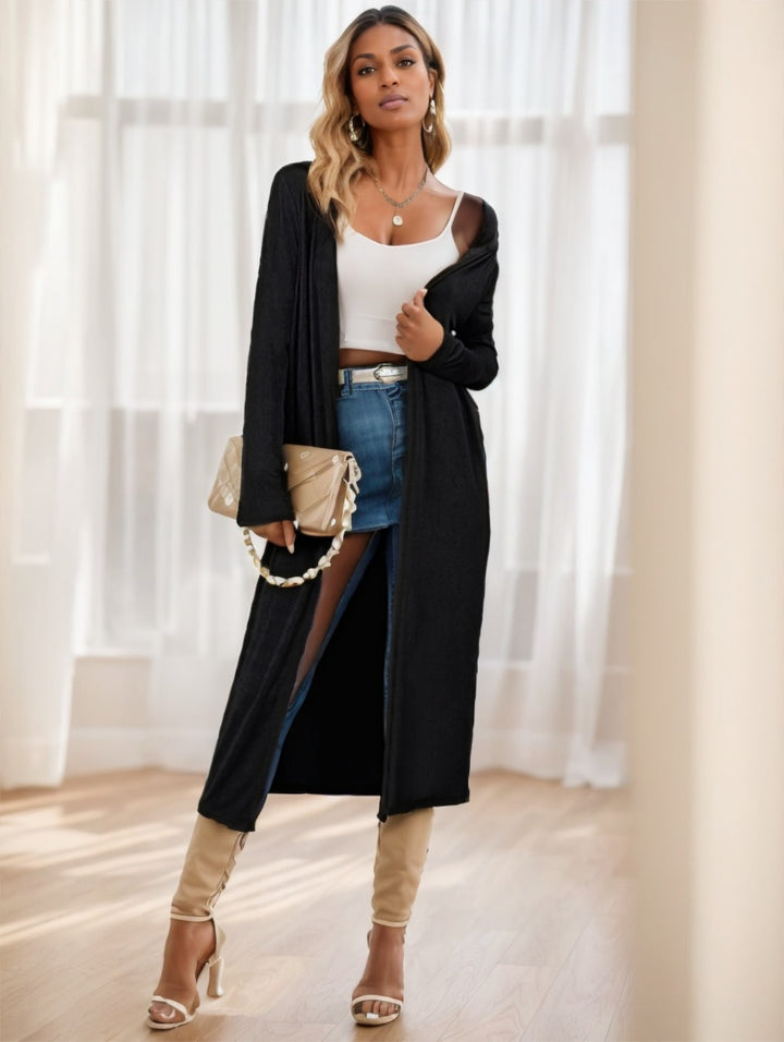Women's Longline Knitted Cardigan Jacket